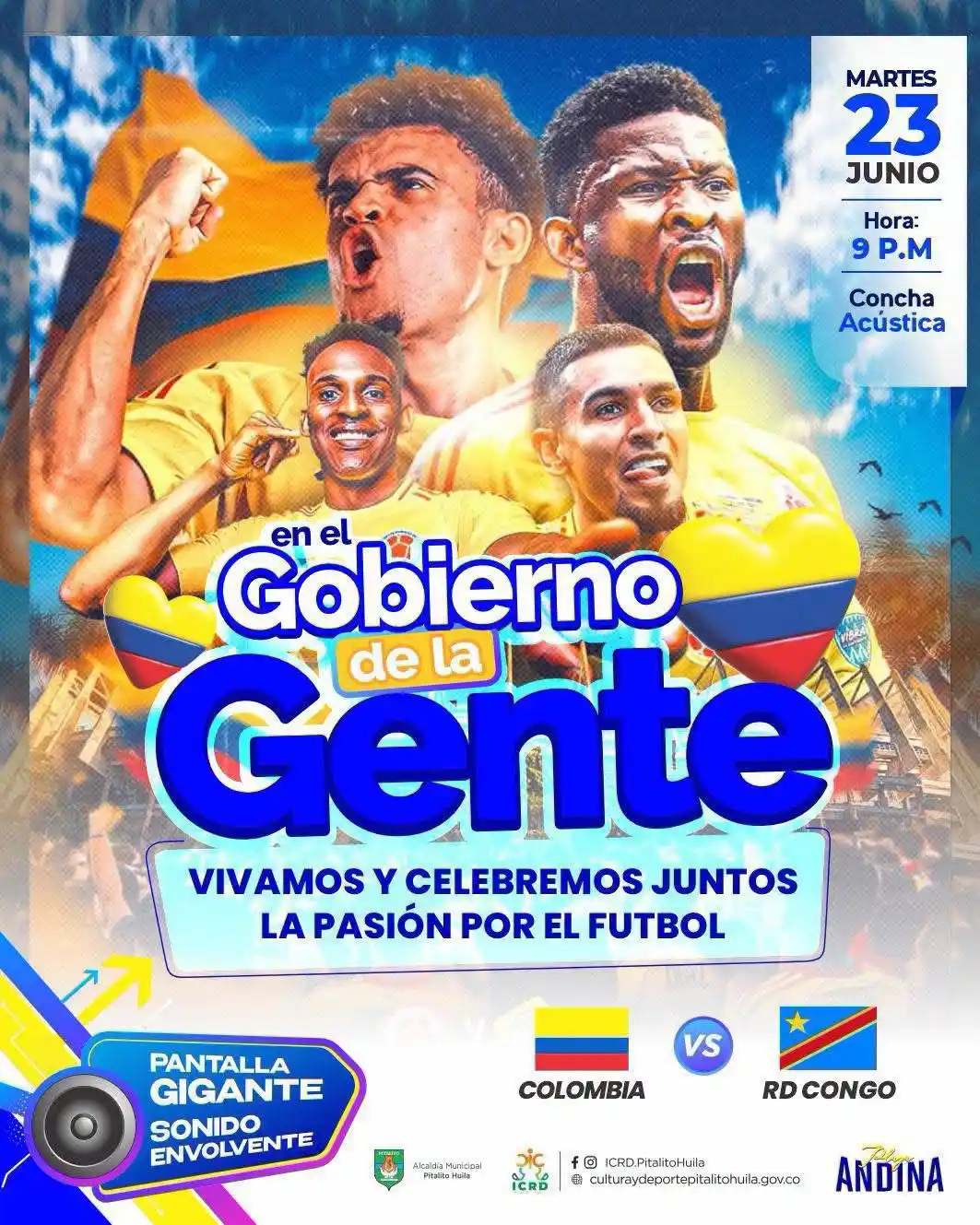 ¡Hoy el fútbol se vive en dos espacios para que nadie se quede sin disfrutar esta gran fiesta deportiva!