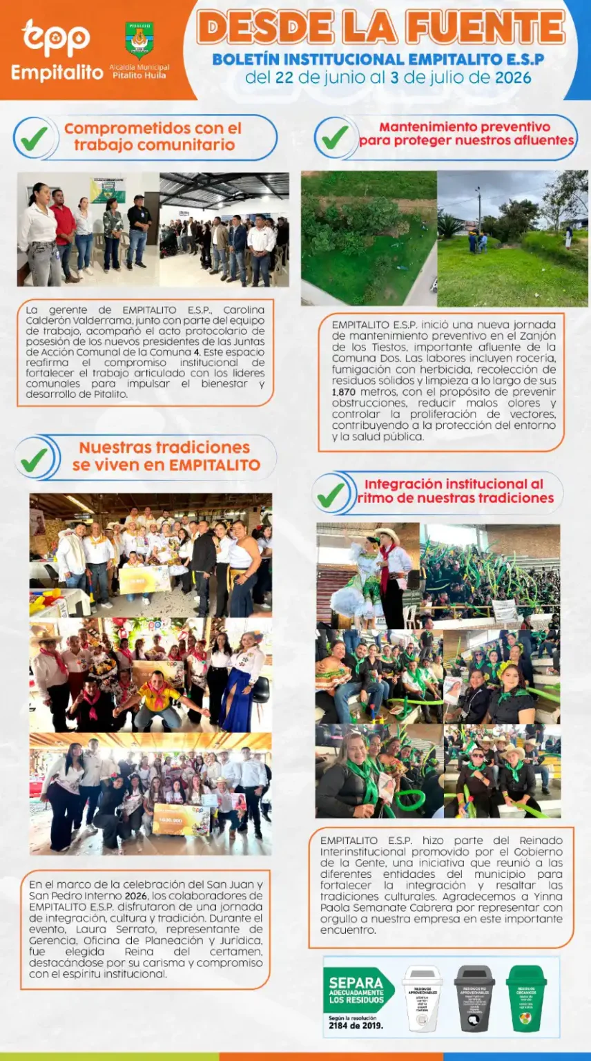Boletín No 9 – «Desde la Fuente»
