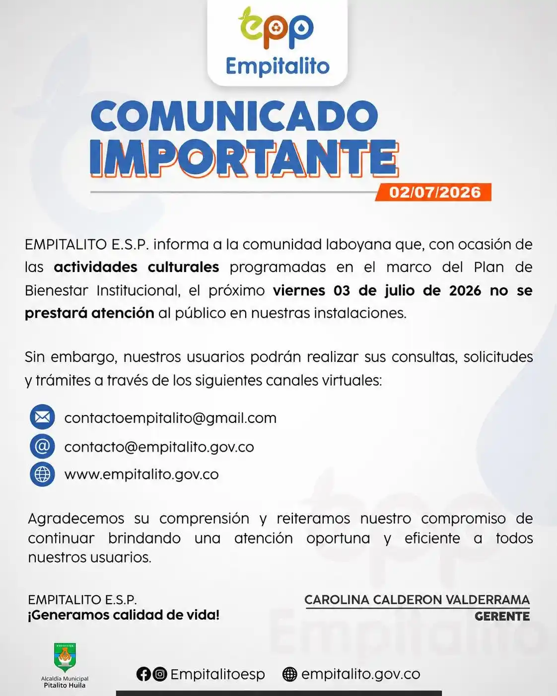 información de interés para nuestros usuarios.