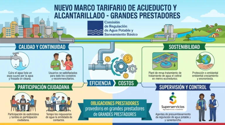 Nuevo Marco Tarifario de Acueducto y Alcantarillado Grandes Prestadores