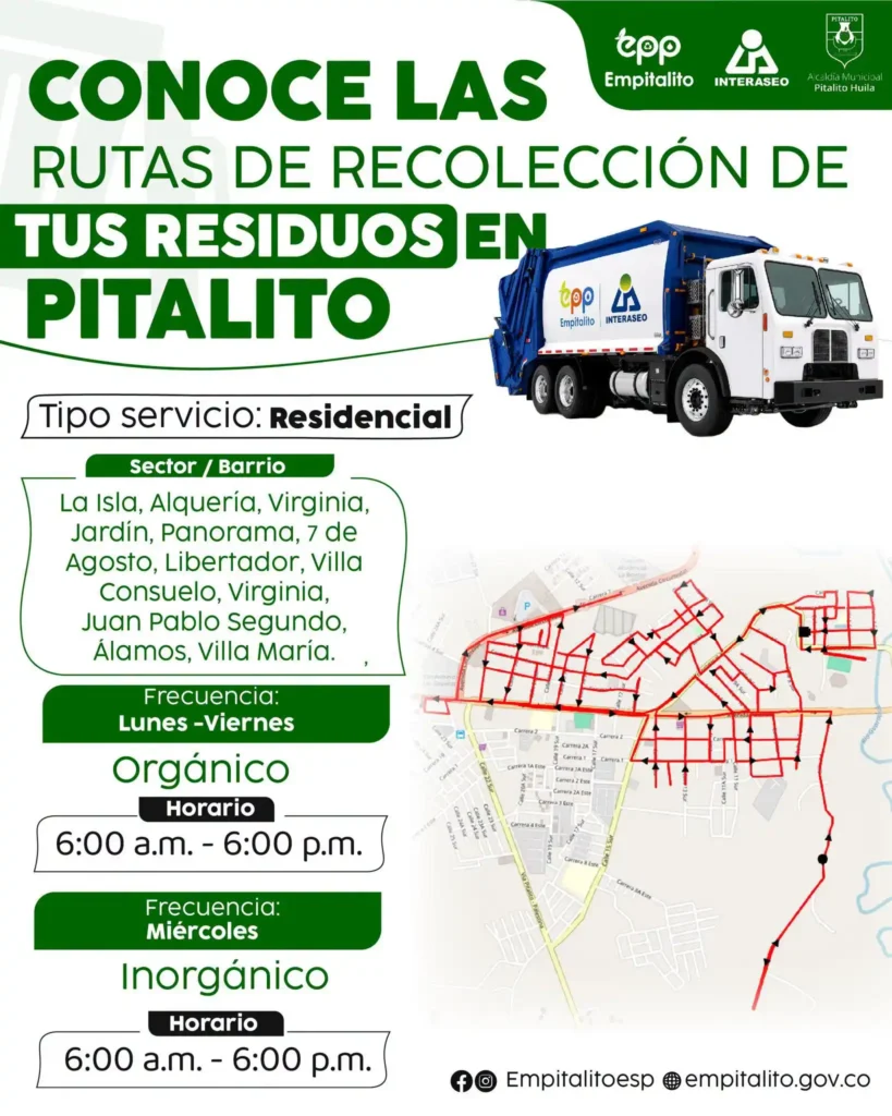 ¡Que no se te pase el carro recolector de sus residuos!