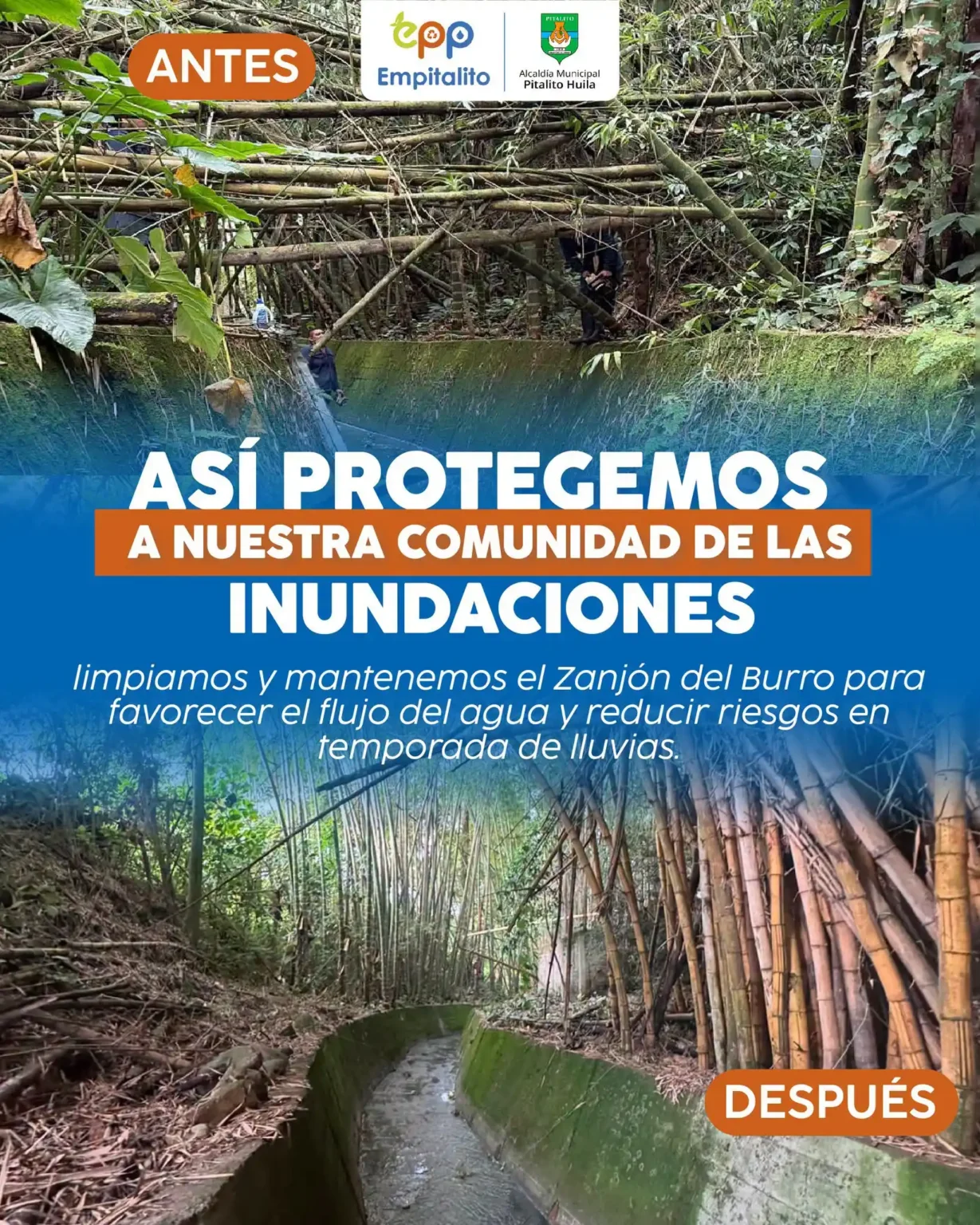 ¡Así protegemos a nuestra comunidad de las inundaciones!