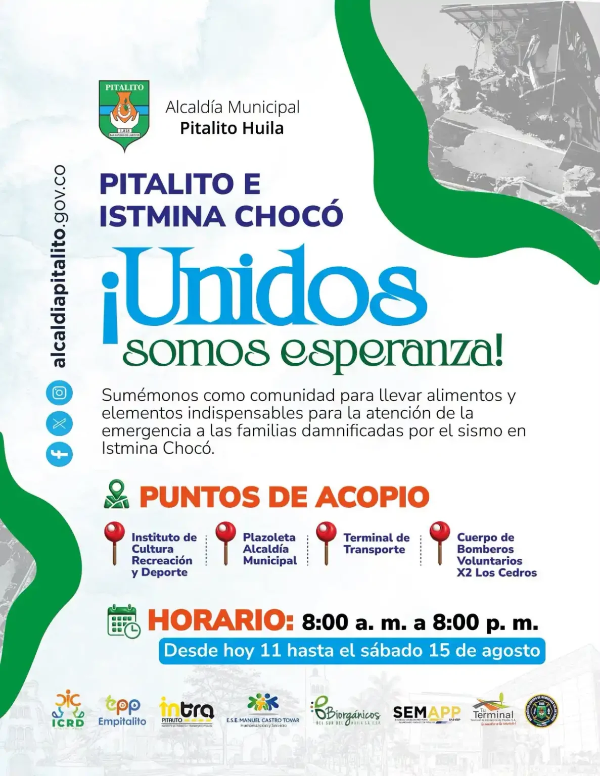 ¡Unidos somos esperanza!