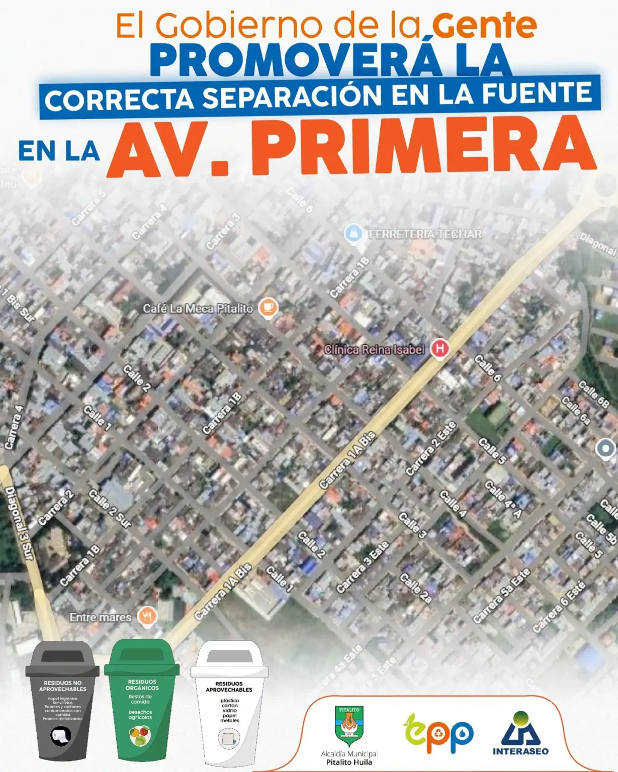 jornada de educación puerta a puerta para promover la correcta separación de los residuos sólidos desde los hogares
