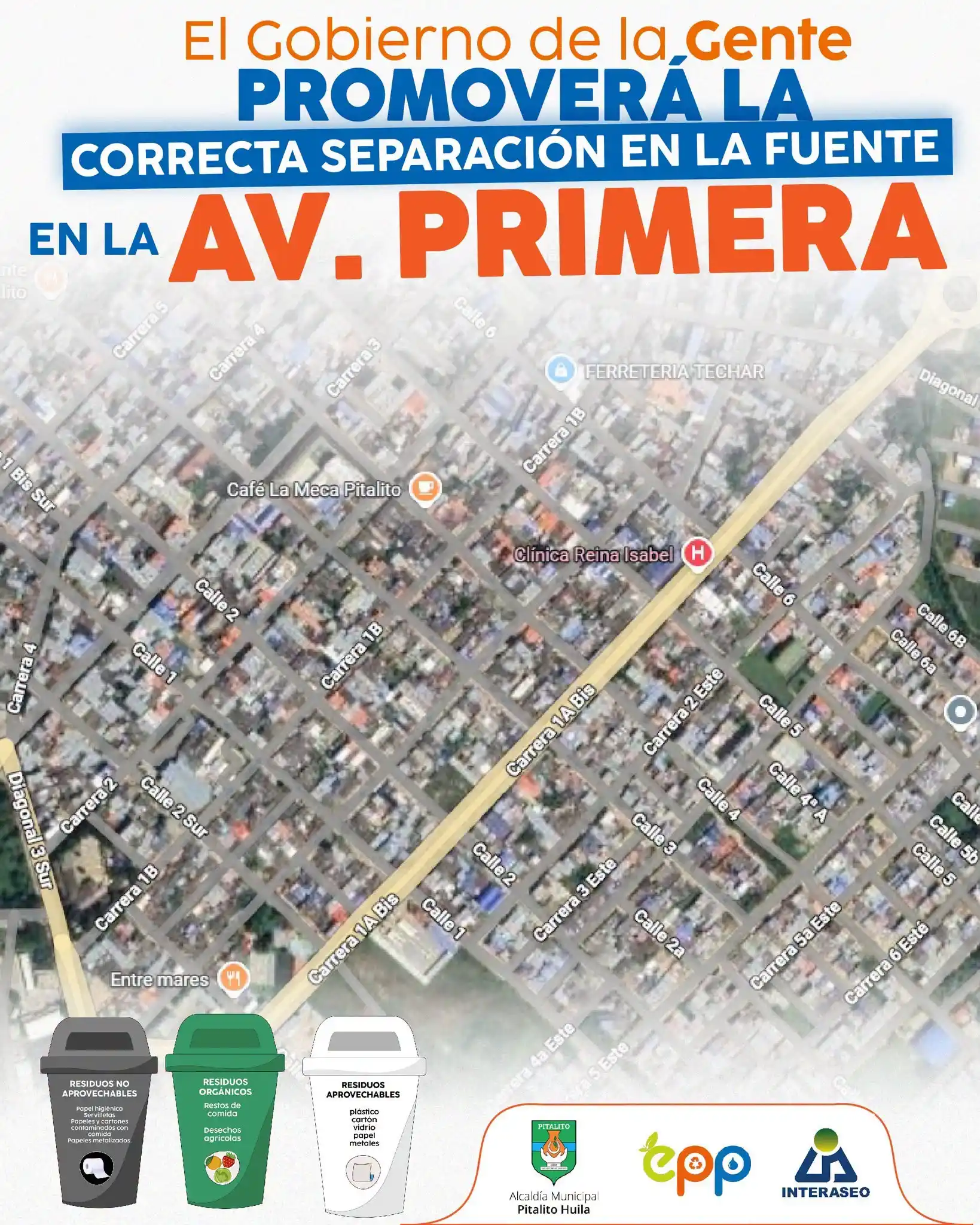 jornada de educación puerta a puerta para promover la correcta separación de los residuos sólidos desde los hogares