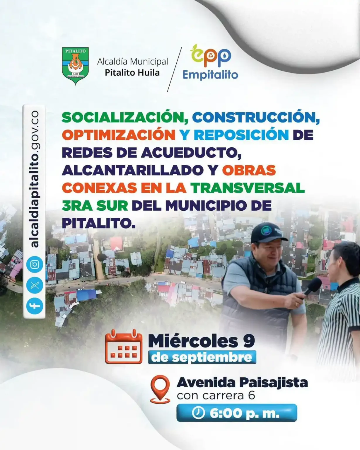 ¡Socialización obras Avenida Paisajística!