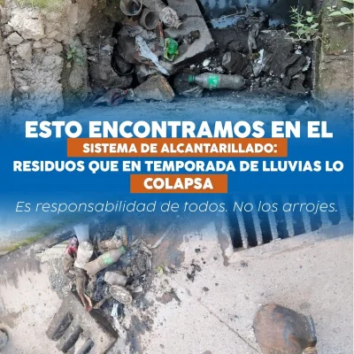 ¡Los sumideros no son canecas de basura!