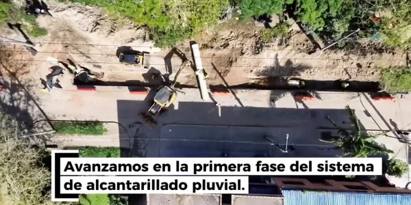 Avanzamos en la primera fase del sistema de alcantarillado pluvial que beneficia a la zona céntrica de Pitalito.
