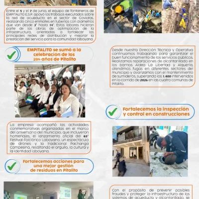 Boletín No 7 – "Desde la Fuente"