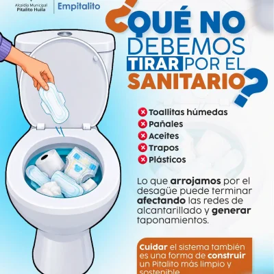 El sanitario no es una caneca.