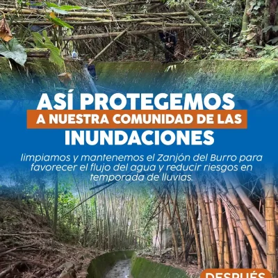 ¡Así protegemos a nuestra comunidad de las inundaciones!