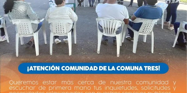 ¡Atención, comunidad de la Comuna 3!