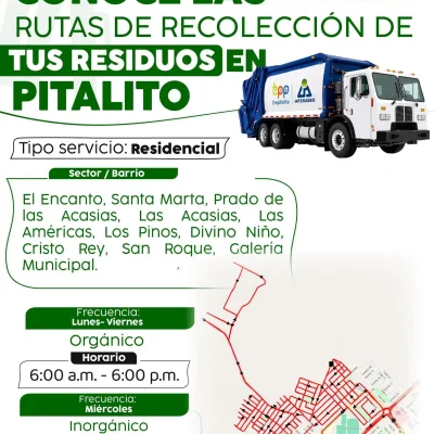 ¡Que no se te pase el carro recolector de sus residuos!