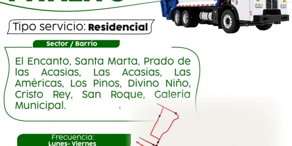 ¡Que no se te pase el carro recolector de sus residuos!